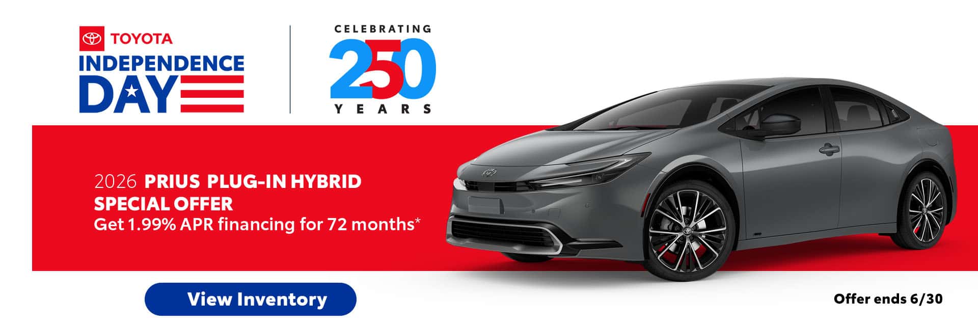 2026 PRIUS PLUG IN SPECIAL OFFER
