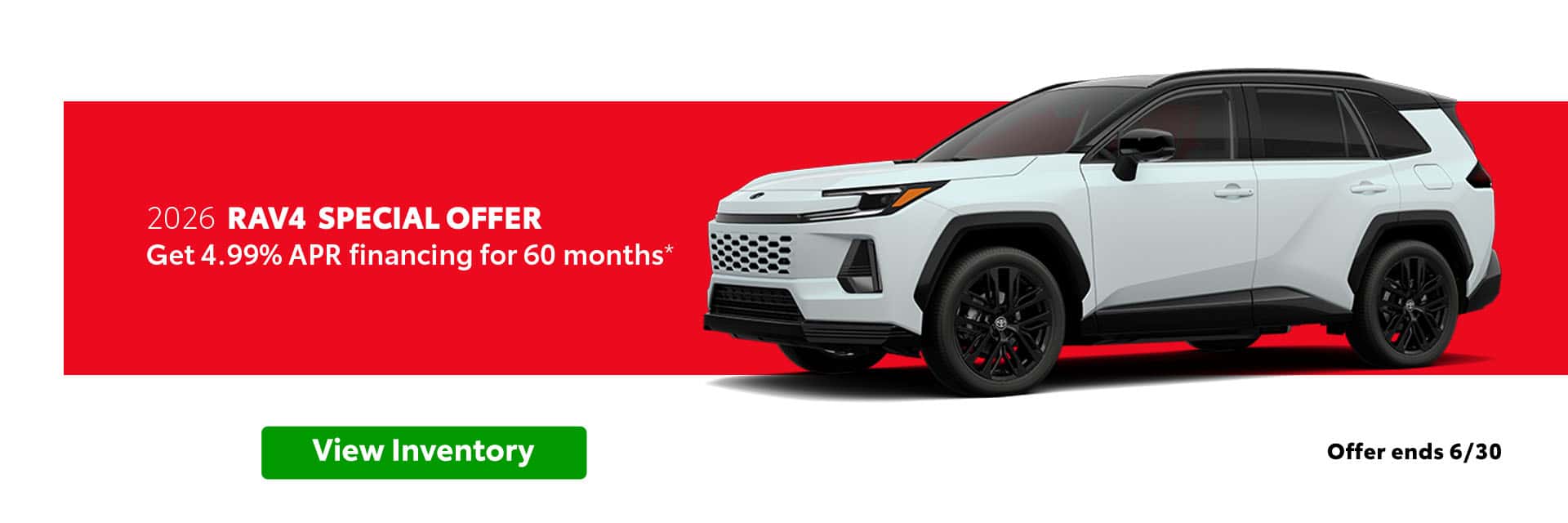 2026 TOYOTA RAV4 SPECIAL OFFER