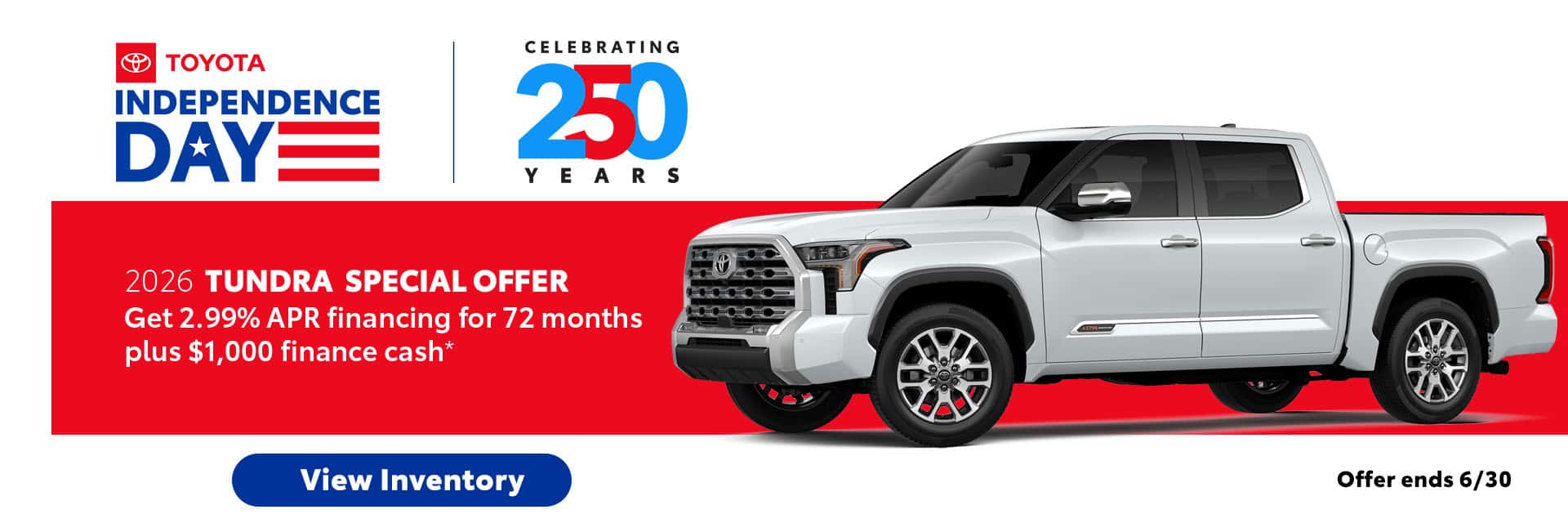 2026 TUNDRA SPECIAL OFFER