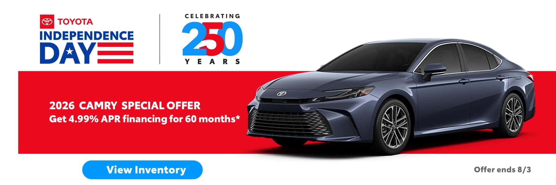 2026 TOYOTA CAMRY SPECIAL OFFER