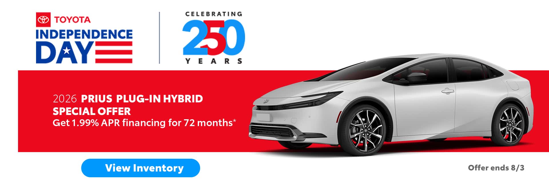 2026 TOYOTA PRIUS PLUG-IN HYBRID SPECIAL OFFER