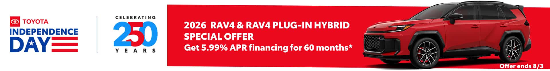 2026 TOYOTA RAV4 SPECIAL OFFER