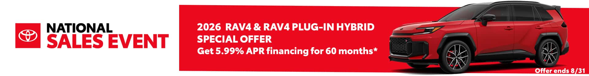 2026 RAV4 SPECIAL OFFER