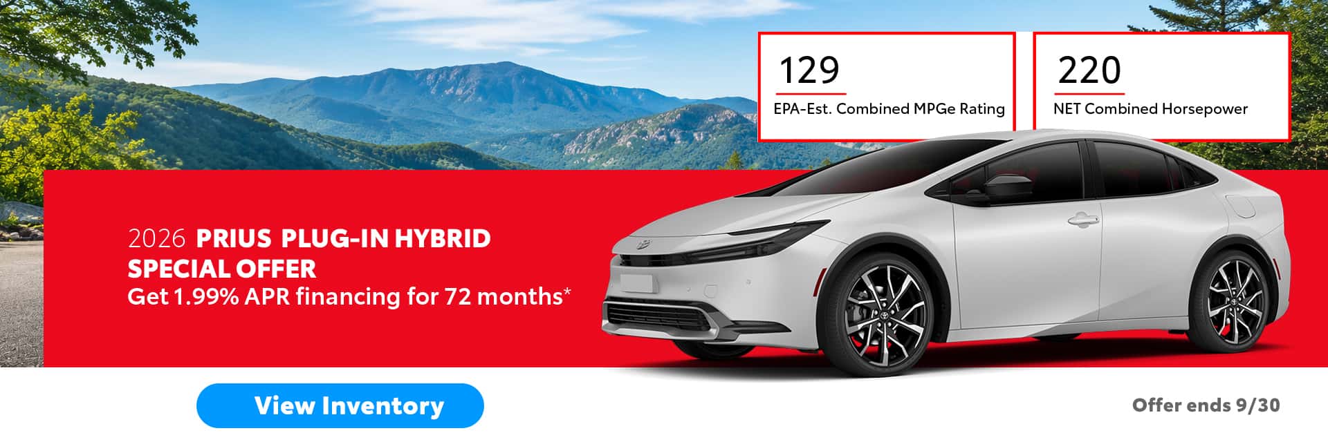 2026 PRIUS PLUG IN SPECIAL OFFER