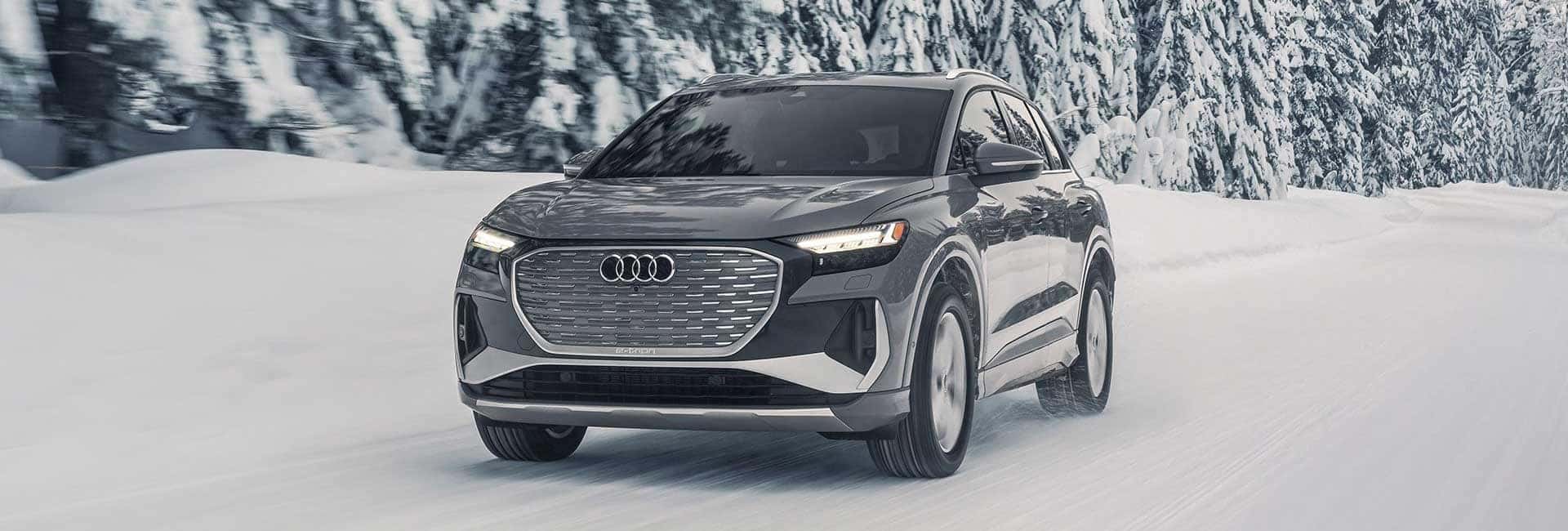2024 Audi Q4 e-tron in snow