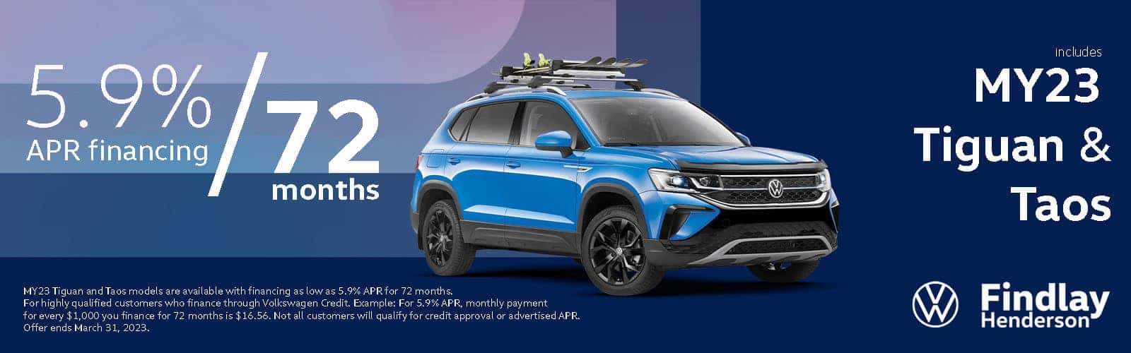 5.9% APR for 72 months