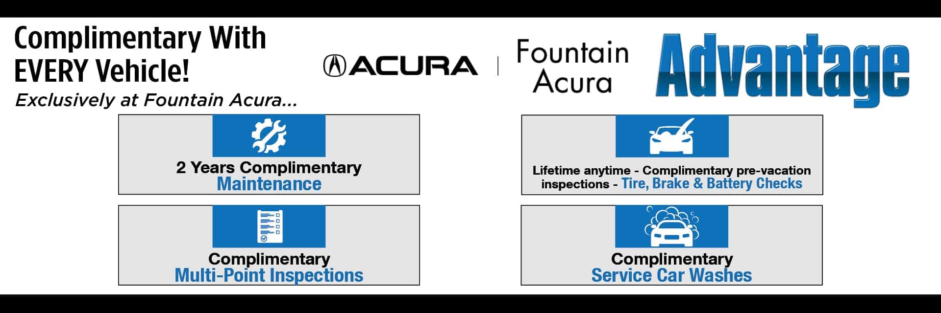 fountain acura advantage banner