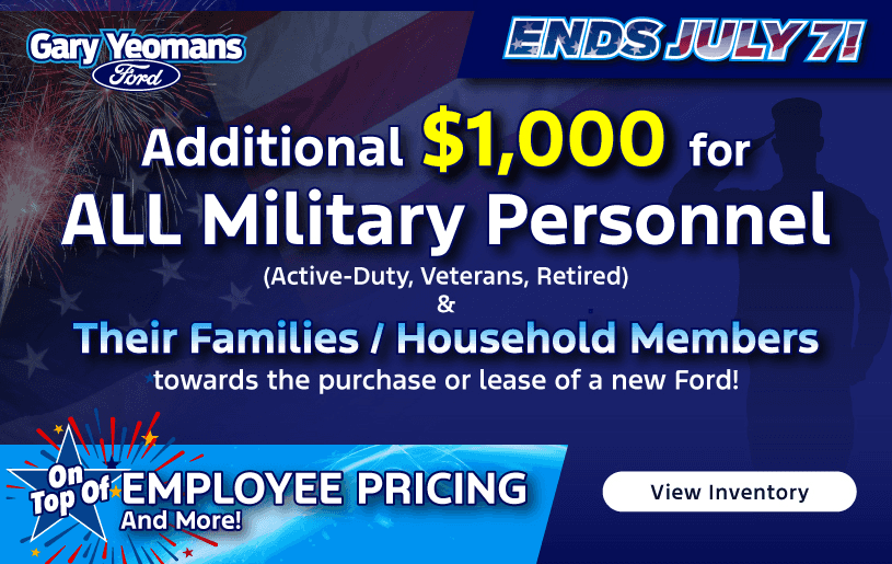 Additional $1,000 for ALL Military Personnel!