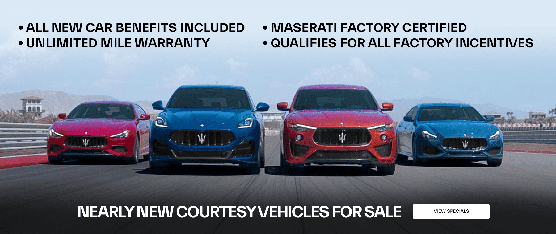 Nearly New Lease Specials
