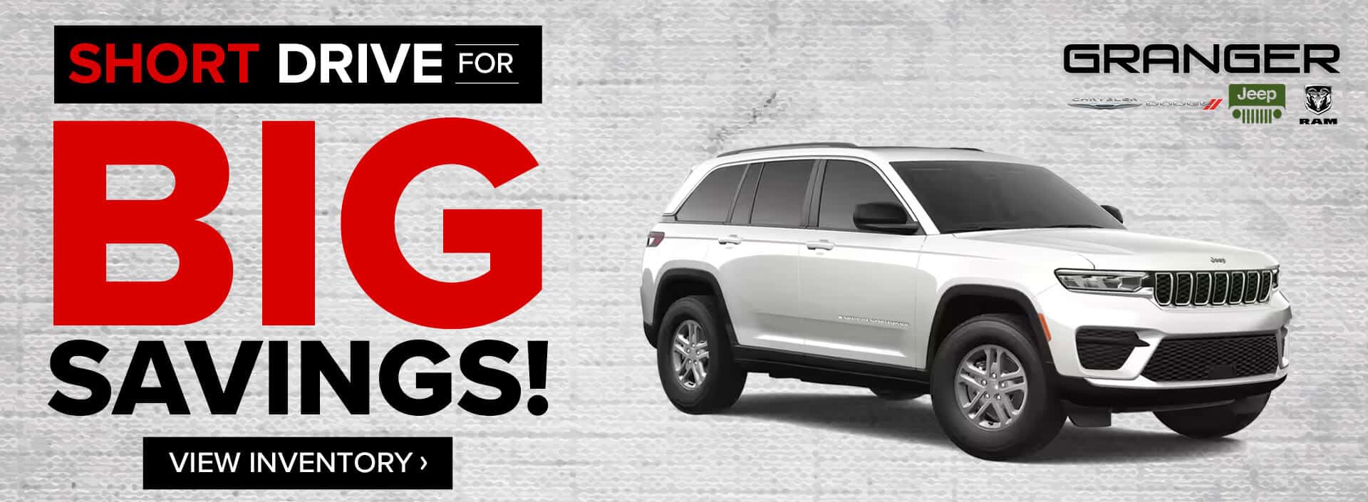 Short Drive for Big Savings at Granger