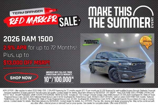 2026 RAM 1500 Special APR Offer