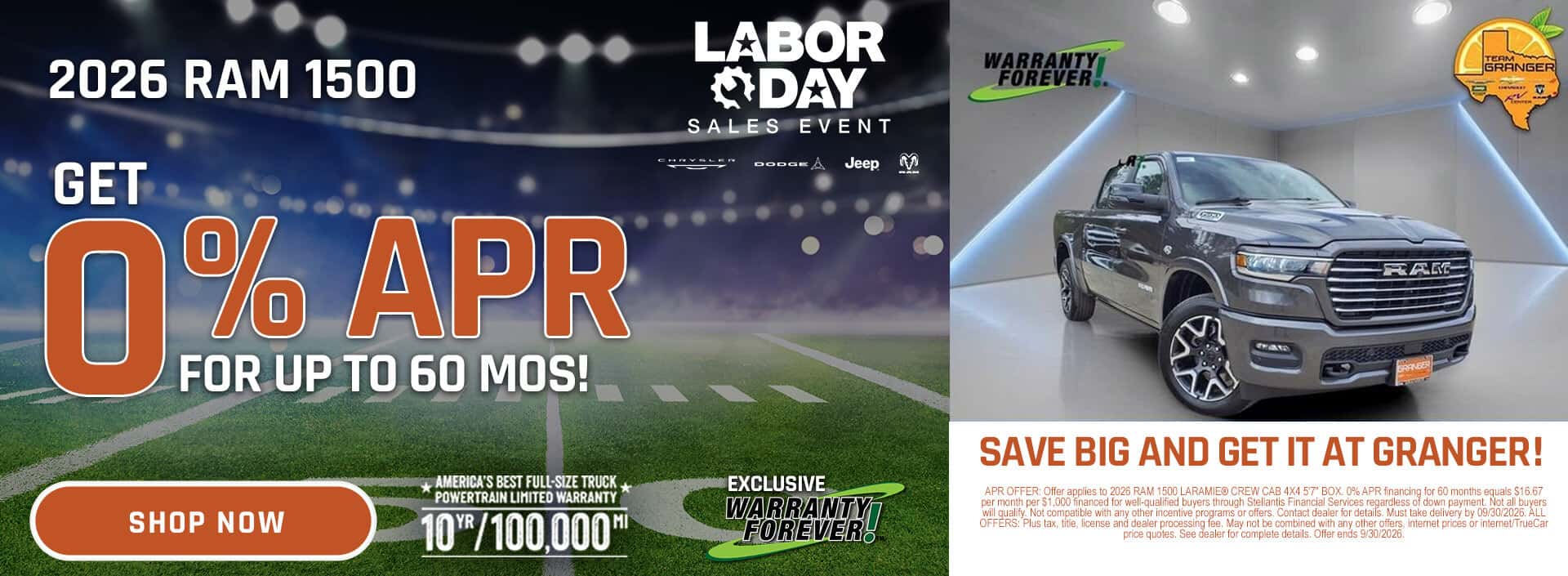 Granger-CDJR-Labor-Day-Sales-Event-2026-RAM-1500-APR-Offer-HP-Slide
