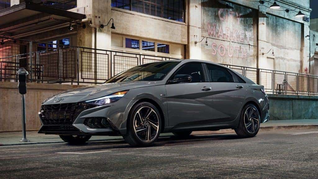 2022 Hyundai Elantra Grey Interior