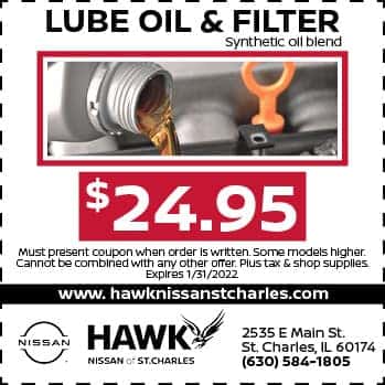 Lube Oil & Filter Special | Hawk Nissan of St. Charles