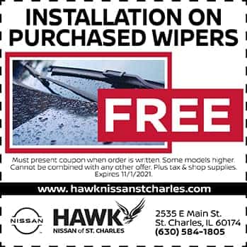 Free Wiper Installation | Hawk Nissan of St. Charles