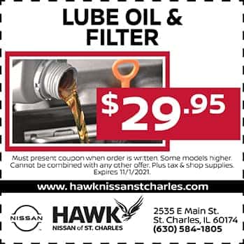 Lube, Oil & Filter Special | Hawk Nissan of St. Charles