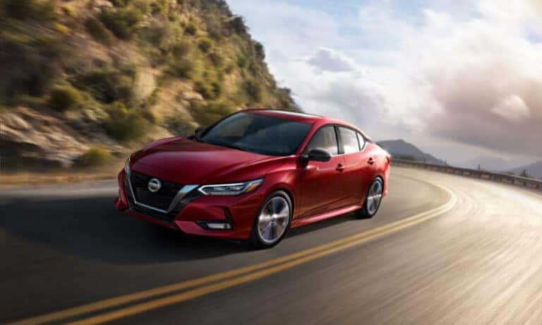 2022 Nissan Sentra taking a fast turn