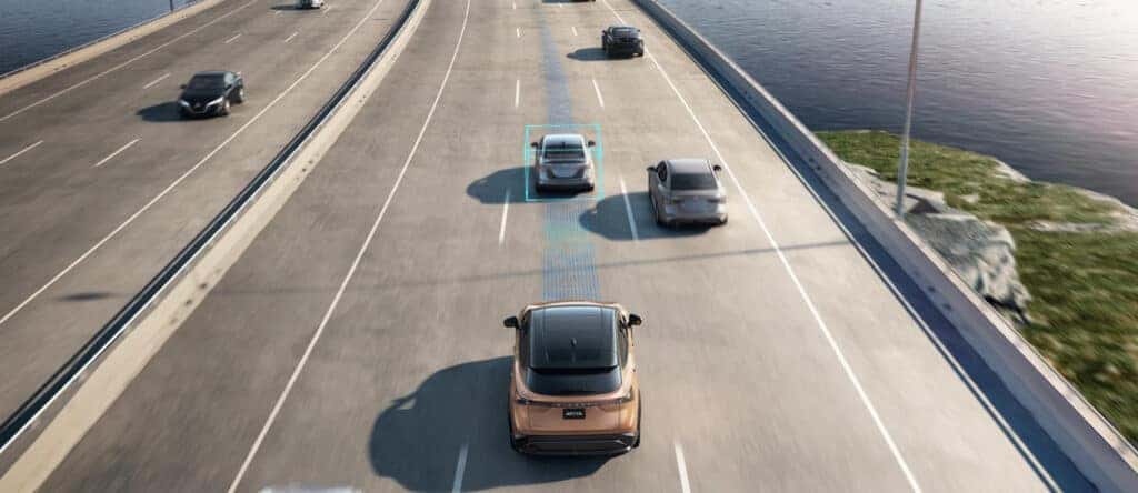 The ProPILOT Assist scanning the road.