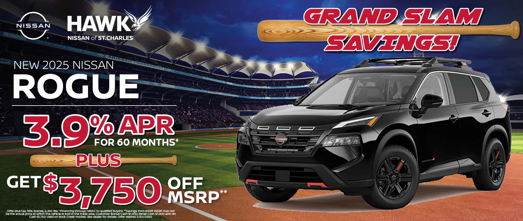 2025 Nissan Rogue Finance Offer | Hawk Nissan of St. Charles