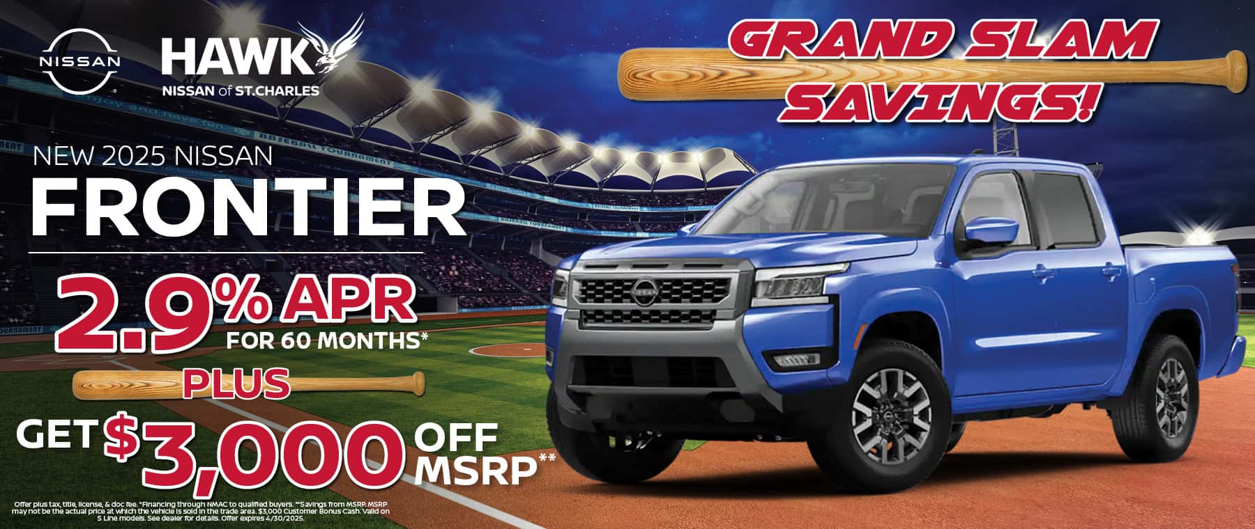 2025 Nissan Frontier Finance Offer | Hawk Nissan of St. Charles