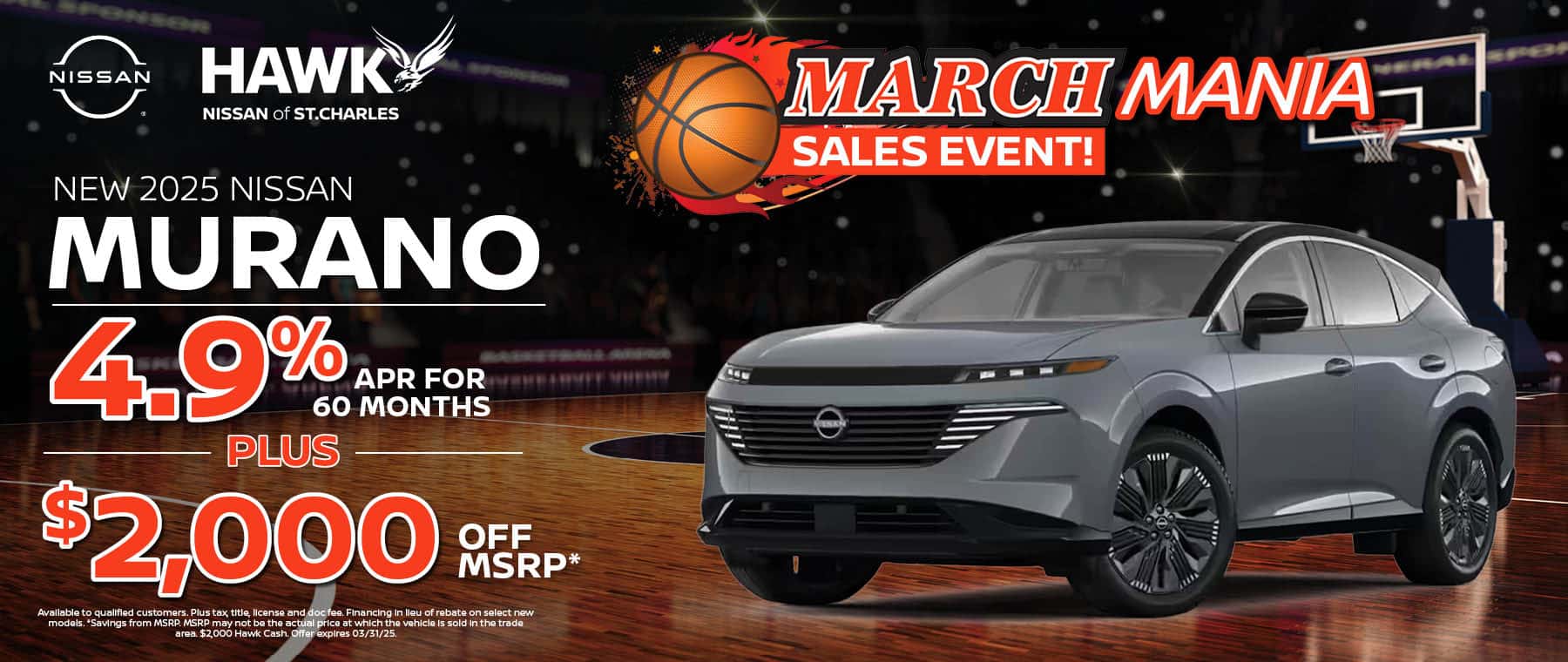 2025 Nissan Murano Finance Offer | Hawk Nissan of St. Charles
