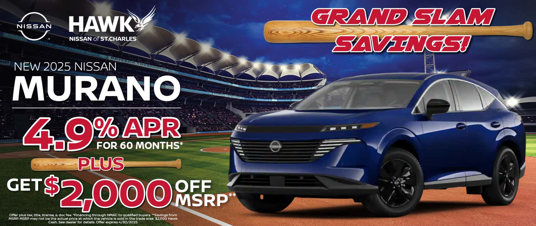 2025 Nissan Murano Finance Offer | Hawk Nissan of St. Charles
