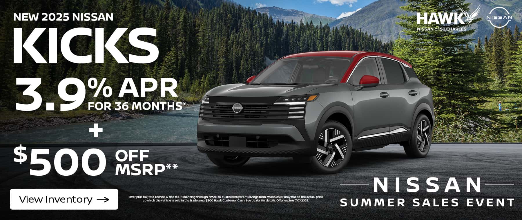 2025 Nissan Kicks Finance Offer