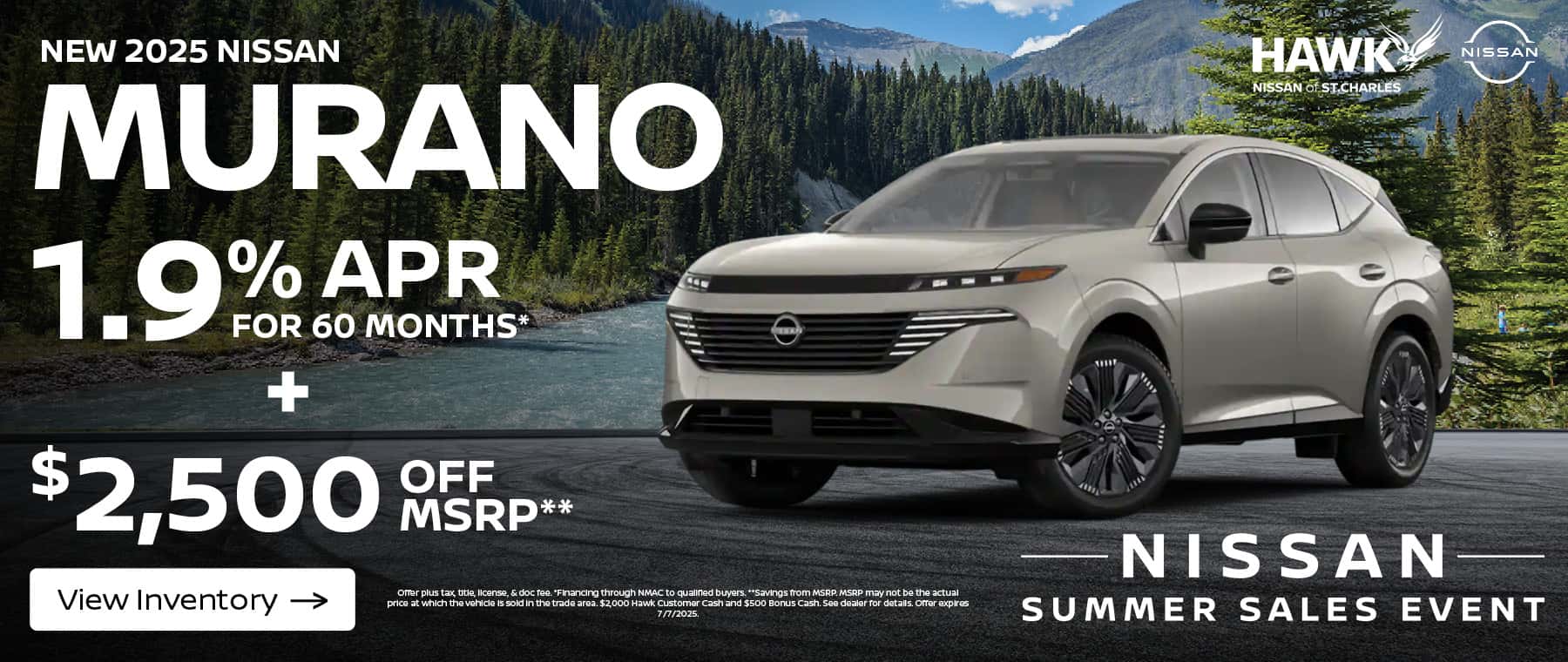 2025 Nissan Murano Finance Offer