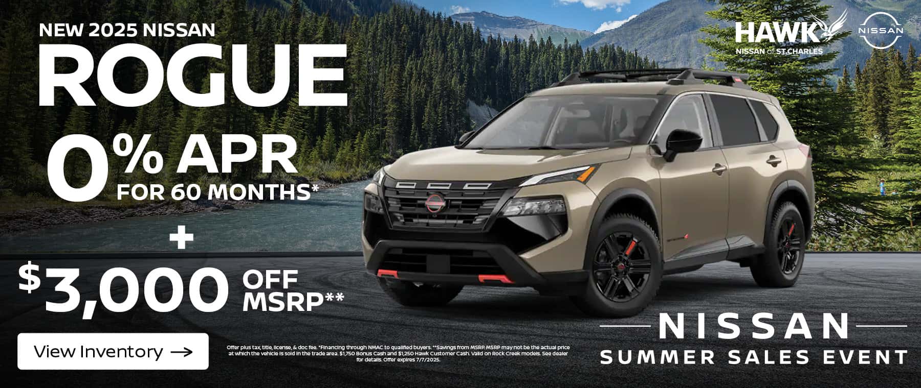 2025 Nissan Rogue Finance Offer