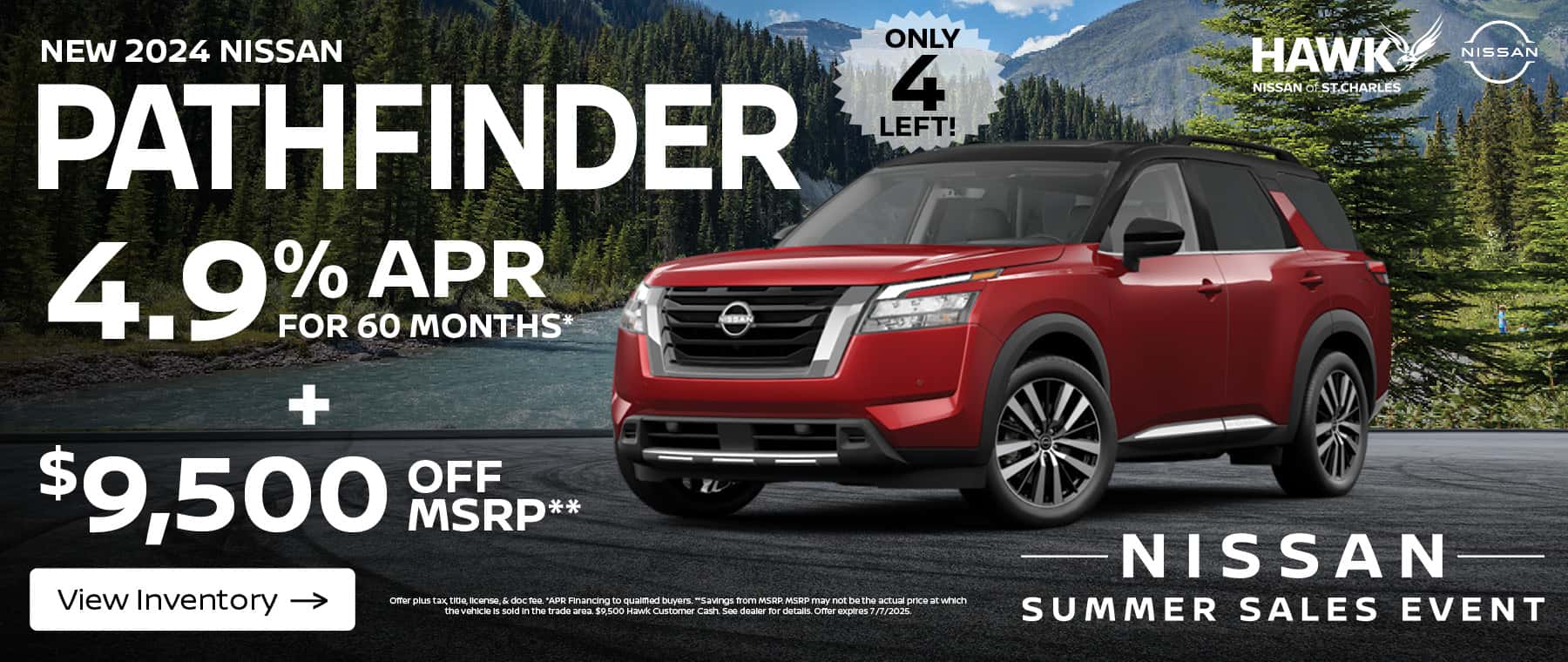 2024 Nissan Pathfinder Finance Offer