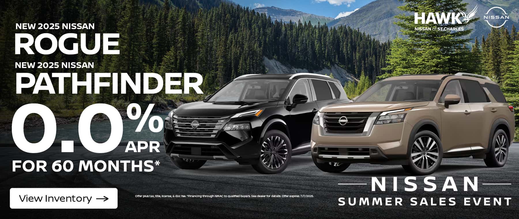 2025 Nissan Rogue/Pathfinder Finance Offer