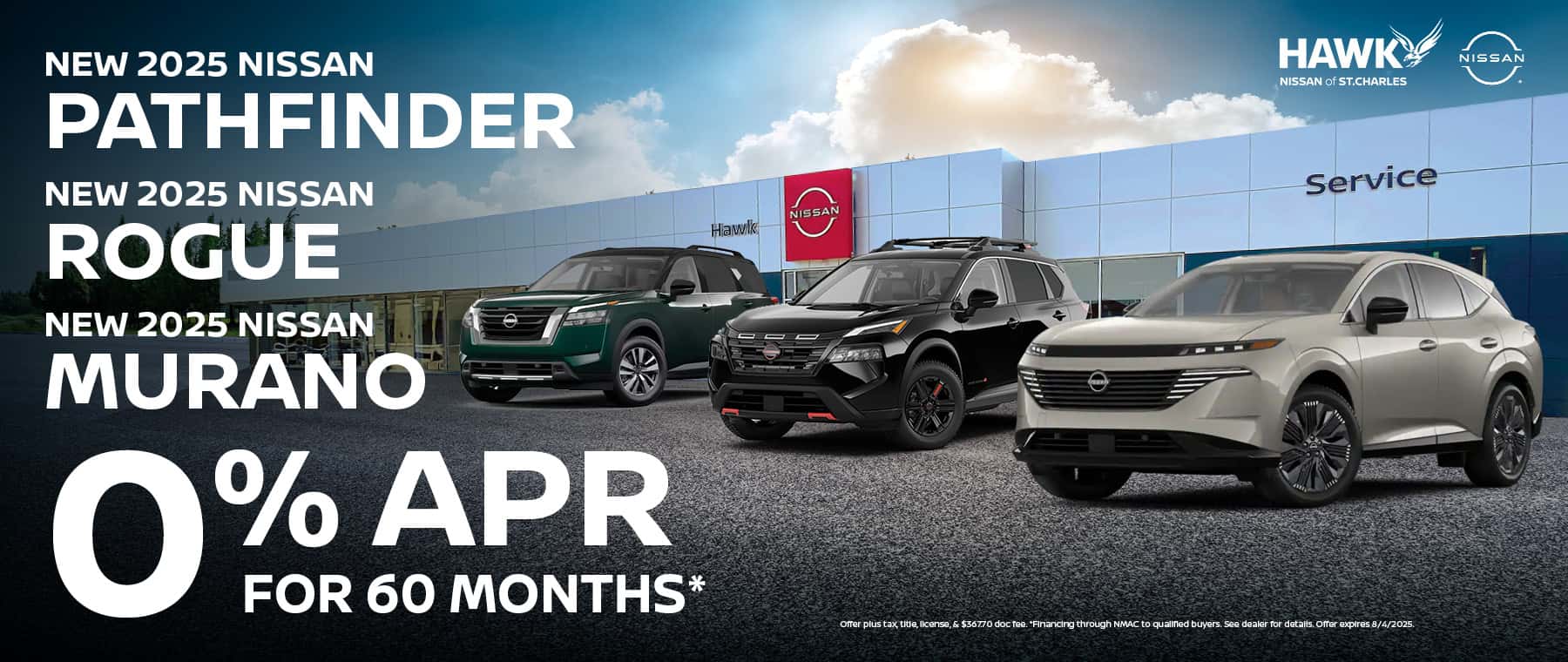 2025 Nissan Rogue/Pathfinder/Murano Finance Offer