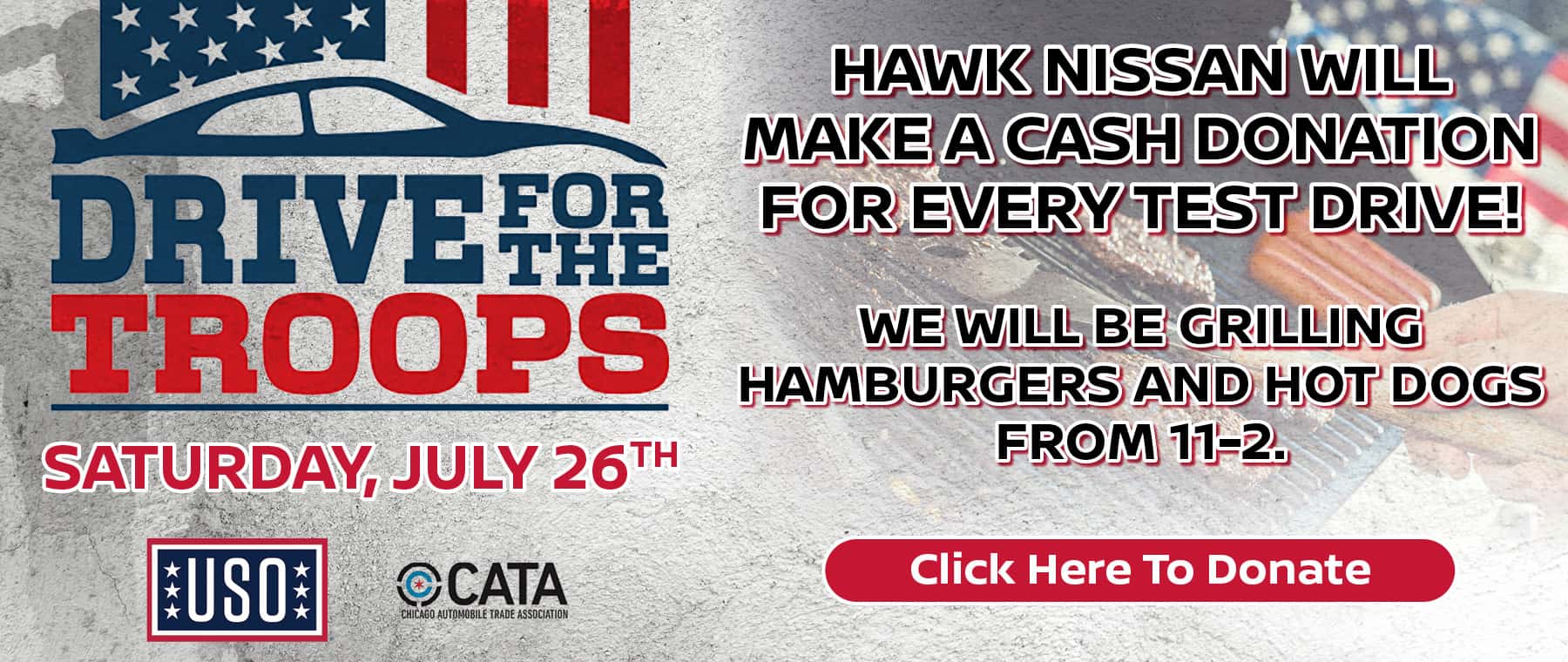 Drive for the Troops - Test Drive Donation