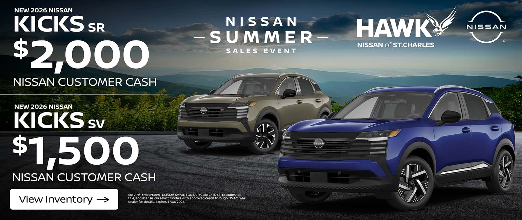 New 2026 Nissan Kicks Get $2,000-2,500 in Bonus Cash