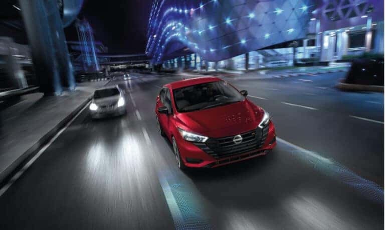 2025 Nissan Versa Exterior Driver Assist At Night