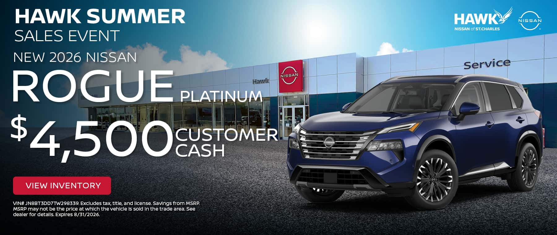 New 2026 Nissan Rogue Offer | Hawk Nissan
