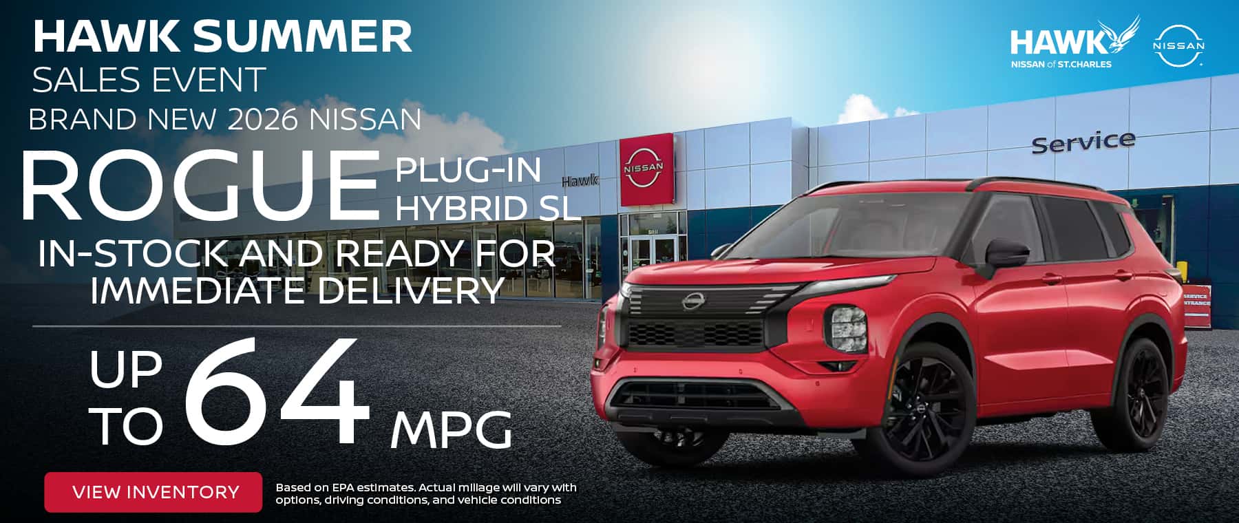 New 2026 Nissan Rogue Plug-In Offer | Hawk Nissan