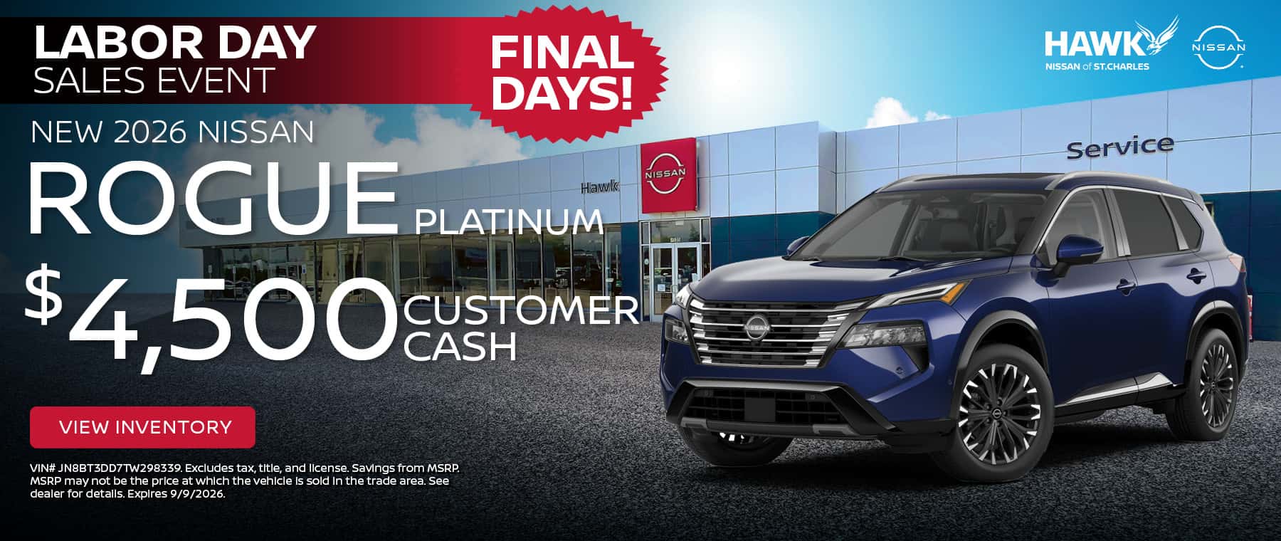 New 2026 Nissan Rogue Offer