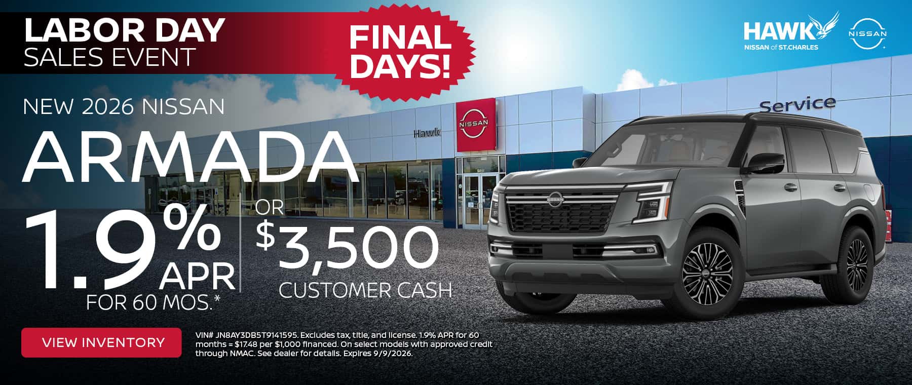 2026 Nissan Armada Offer