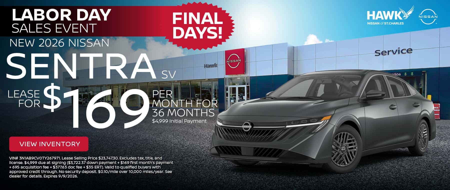 2026 Nissan Sentra Offer
