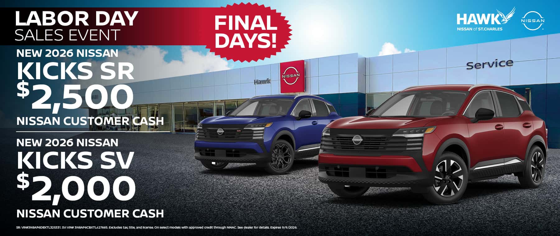 New 2026 Nissan Kicks Offer
