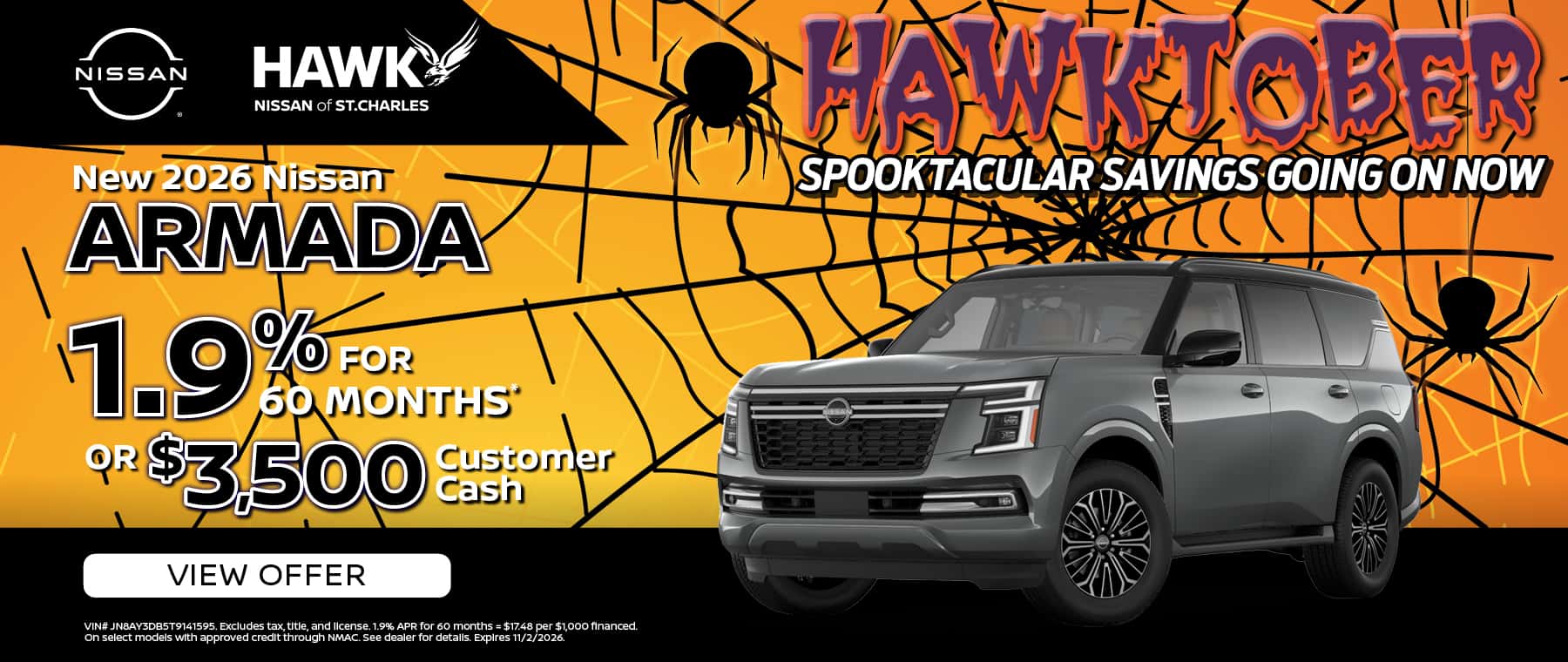 2026 Nissan Armada Offer | Hawk Nissan