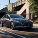 Hyundai Elantra sedan driving
