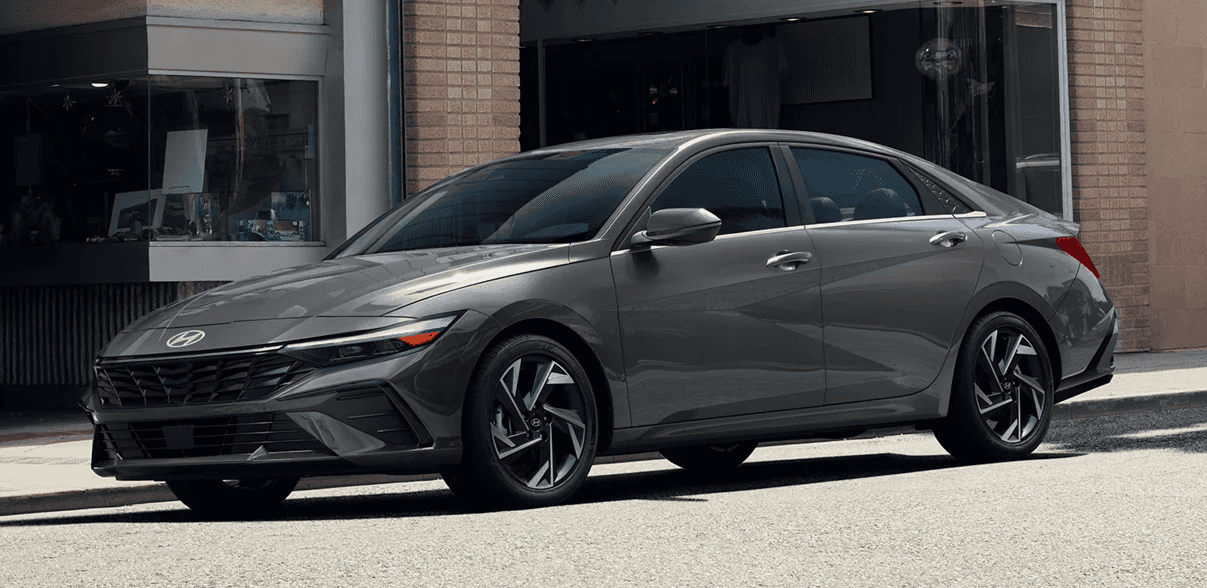 Exterior of a 2026 Hyundai Elantra Hybrid