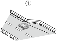 Mazda Blind Spot Monitoring might turn on when a guardrail gets closer to vehicle
