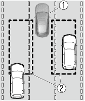 Mazda Blind Spot Monitoring BSM Illustration