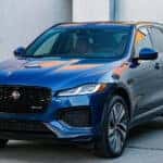2026 Blue Jaguar F-Pace Parked