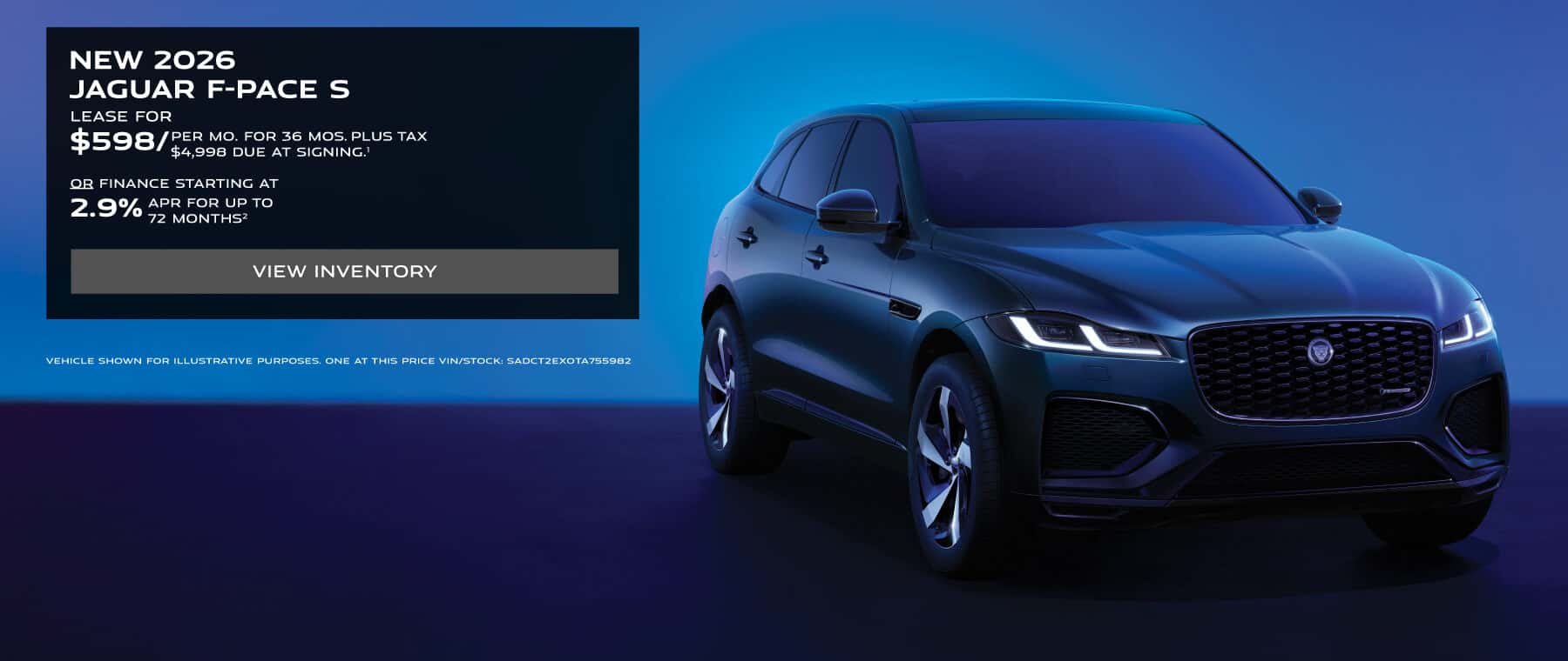 Jaguar F-PACE lease and finance offer