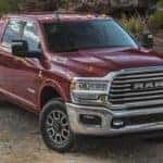 2023-ram-2500 parked in gravel path