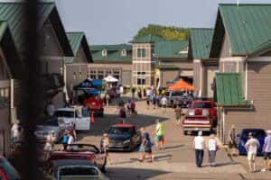 Cars and Cave event with Belzer tent